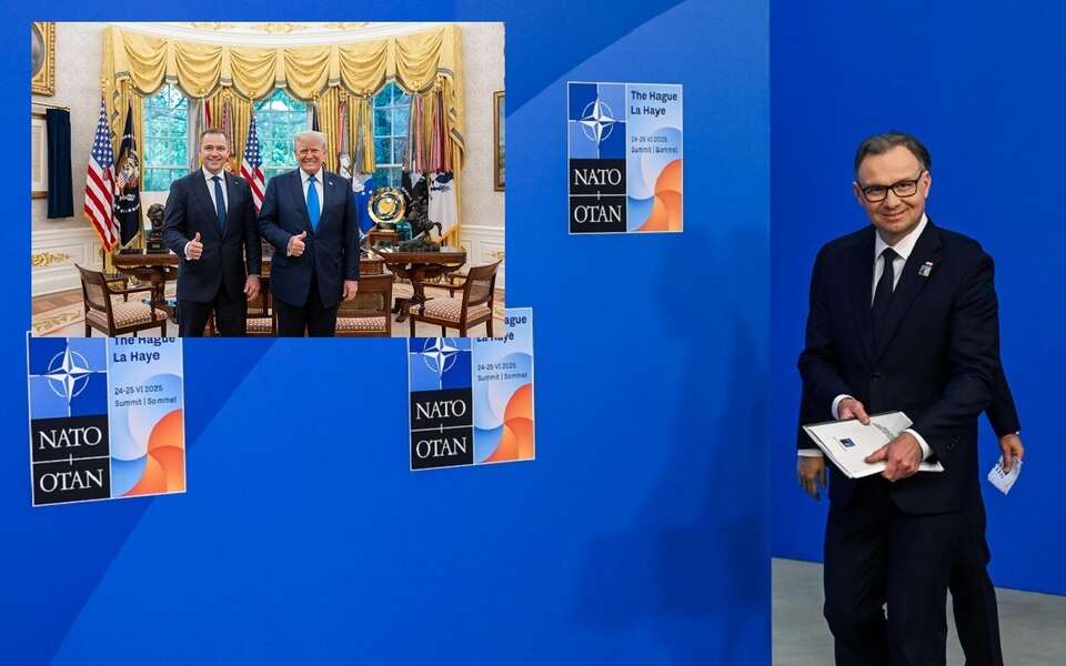 Karol Nawrocki w Białym Domu/Andrzej Duda na szczycie NATO / autor: PAP/EPA/JONAS ROOSENS/X:@WhiteHouse