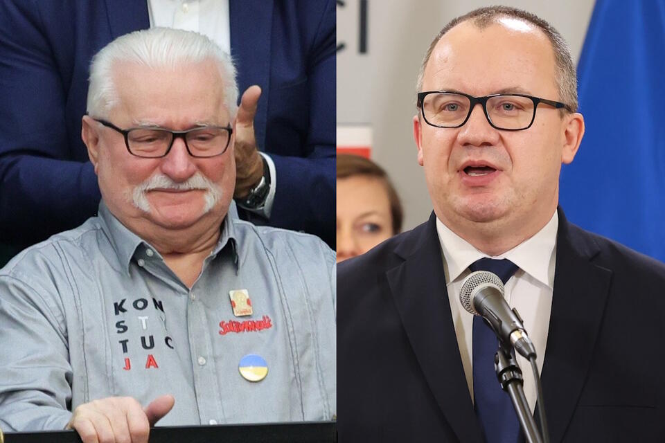 Lech Wałęsa, Adam Bodnar  / autor: PAP/Szymon Pulcyn/ PAP/Rafał Guz 