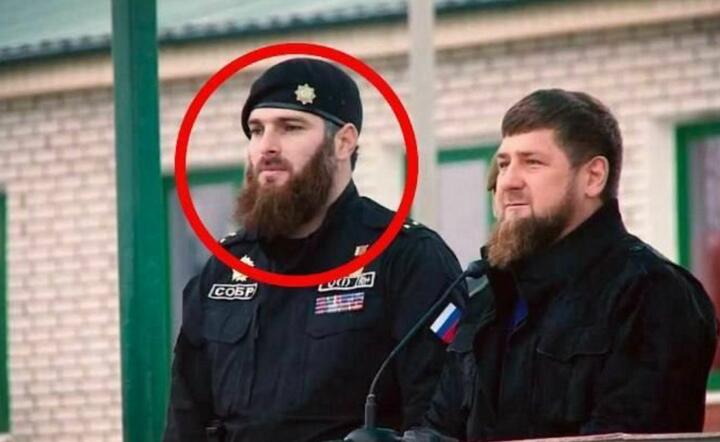 Ramzan Kadyrow (P) i Magomed Tuszajew (L) / autor: Twitter/ВОЇНИ УКРАЇНИ