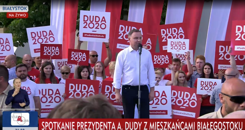Prezydent Duda w Białymstoku / autor: TVP INFO
