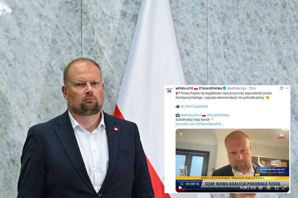 Witold Zembaczyński / autor: PAP-Radek Pietruszka/X-wPolsce24, screen