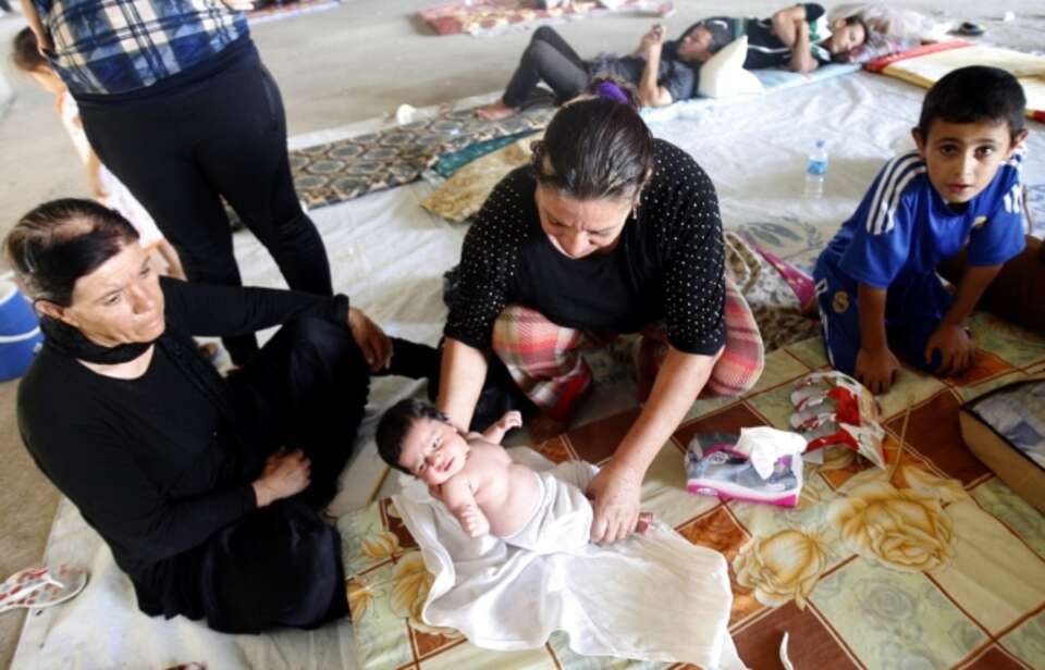 PAP/ EPA: chrześcijańscy uchodźcy z północnego Iraku