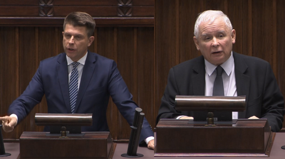 Ryszard Petru, Jarosław Kaczyński / autor: wPolityce.pl/iTV Sejm