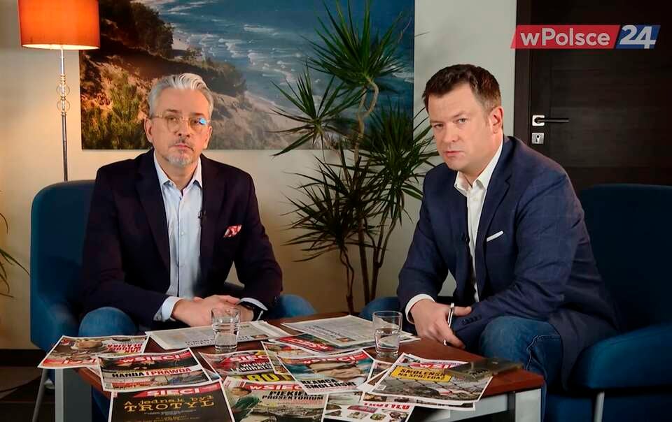 Marcin Wikło i Marek Pyza / autor: Telewizja wPolsce24