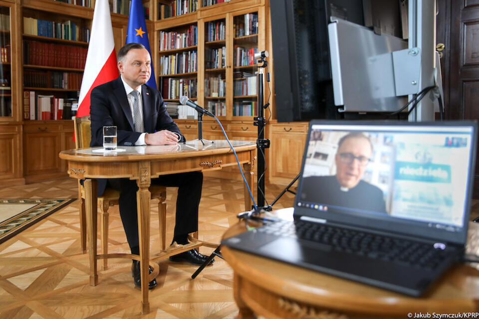 2020.04.08 - Warszawa, wywiad PAD dla tygodnika 'Niedziela' / autor: Jakub Szymczuk/KPRP