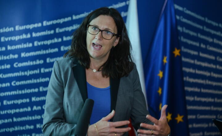 Komisarz UE Cecilia Malmstroem w Warszawie fot. PAP/Jakub Kamiński 