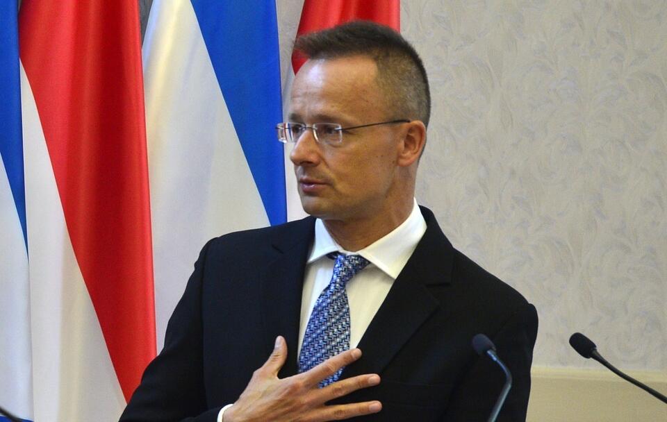 Węgierski minister spraw zagranicznych Peter Szijjarto / autor: PAP/EPA/Attila Kovacs