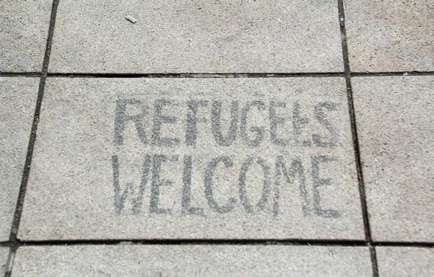 Refugees welcome / autor: fot. Fratria