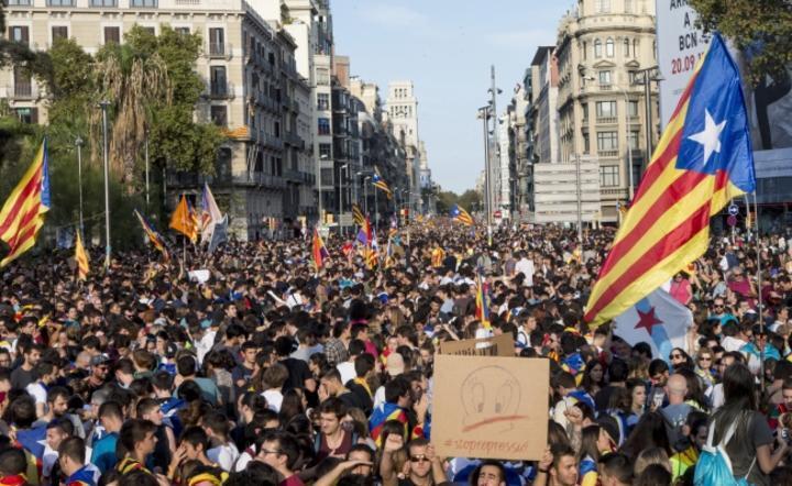 Katalonia, protesty 2017 / autor: PAP/EPA