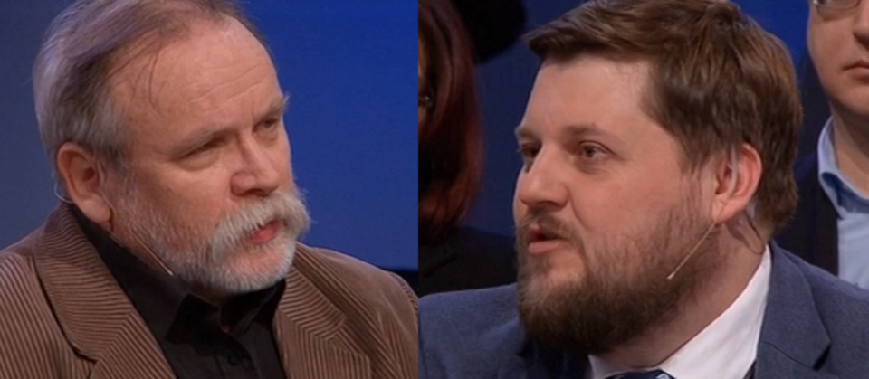 Adam Borowski, Piotr Apel / autor: wPolityce.pl/TVP Info