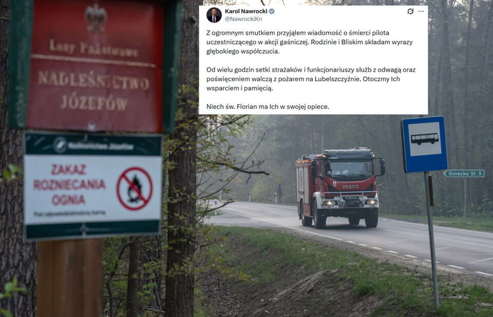 Akcja gaśnicza / autor: PAP/Wojtek Jargiło