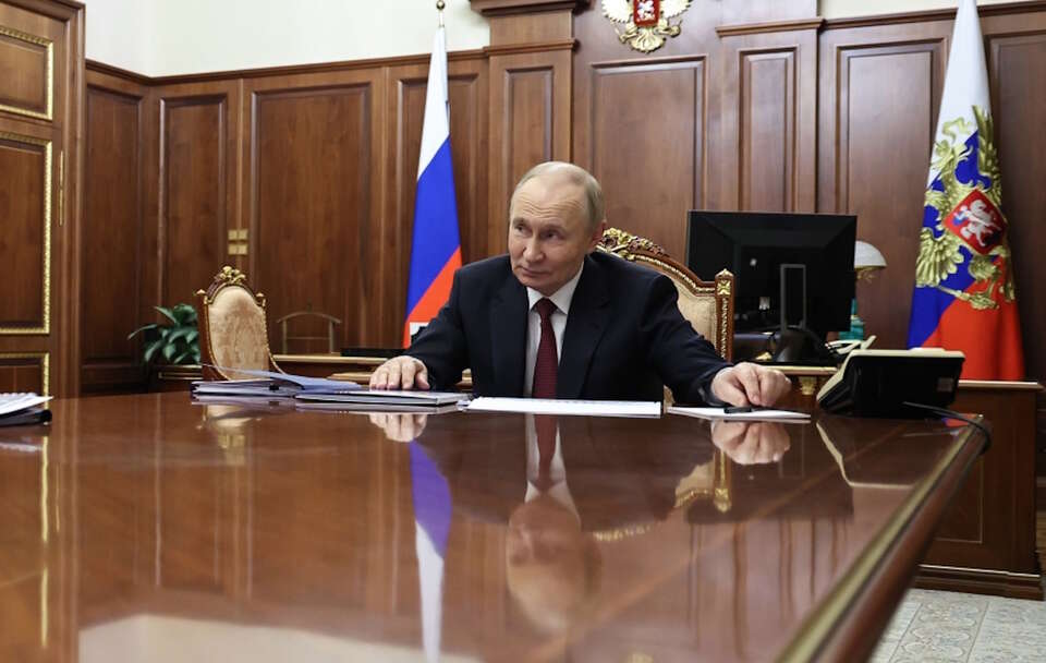 Władimir Putin / autor: PAP/EPA/ALEKSANDER KAZAKOW/SPUTNIK/KREMLIN / BASEN