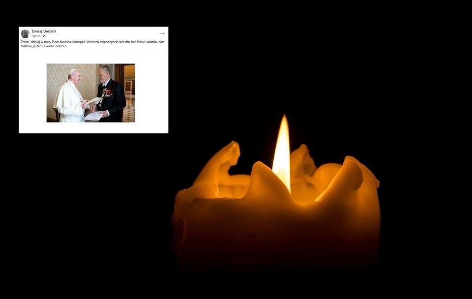 O. Tomasz Dostatni OP informuje o śmierci byłego ambasadora / autor: Fratria, Facebook/Tomasz Dostatni