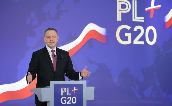 Prezydent Karol Nawrocki podczas spotkania z przedstawicielami polskich firm obecnymi na rynkach globalnych w Pałacu Prezydenckim / autor: PAP/Paweł Supernak