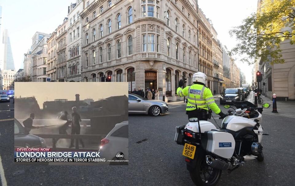 Londyn/Atak terrorystyczny / autor: PAP/EPA/FACUNDO ARRIZABALAGA/Youtube/ABC News