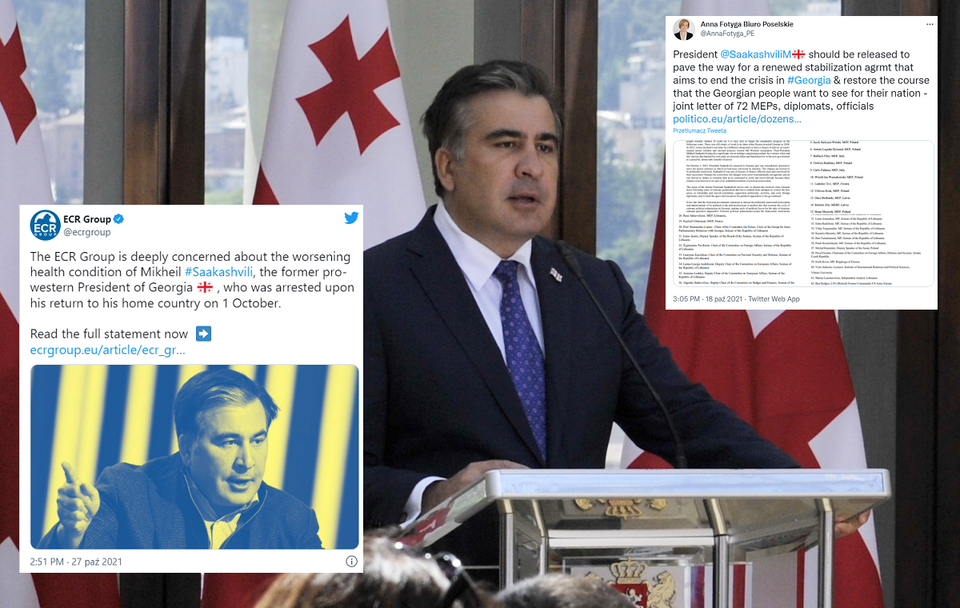 Były prezydent Gruzji Micheil Saakaszwili / autor: Fratria/Twitter
