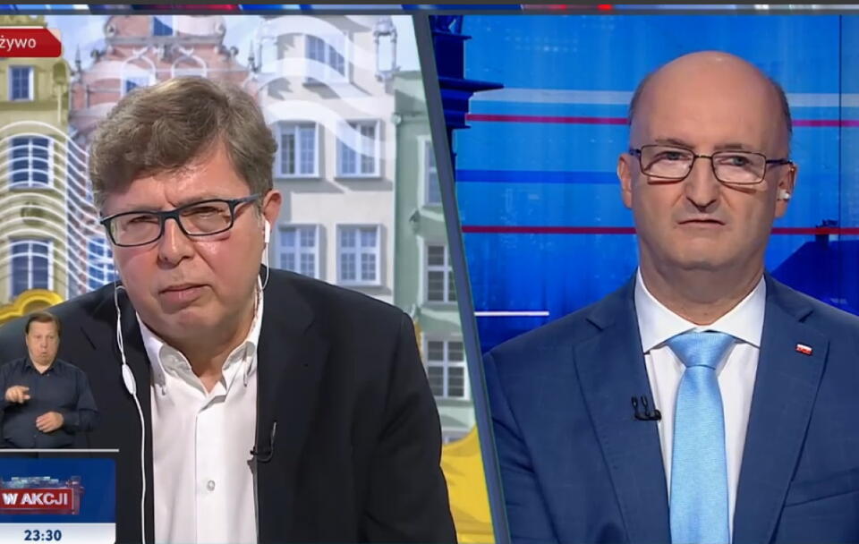 Aziewicz i Wawrzyk / autor: screenshot/TVP Info