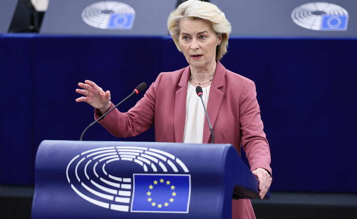 Przewodnicząca Komisji Europejskiej Ursula von der Leyen / autor: PAP/ EPA/RONALD WITTEK 