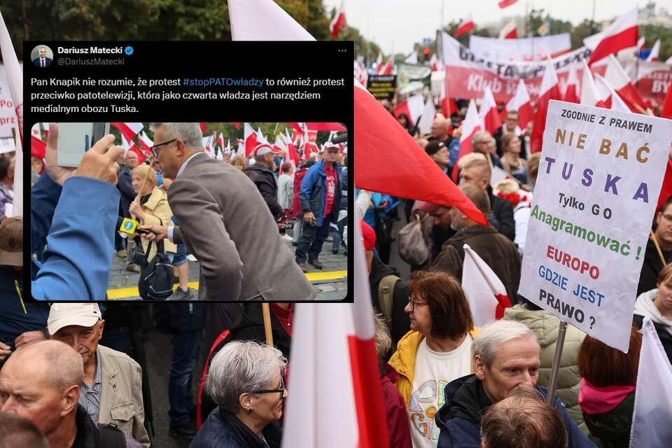 Protest Prawa i Sprawiedliwości w Warszawie / autor: PAP/Leszek Szymański