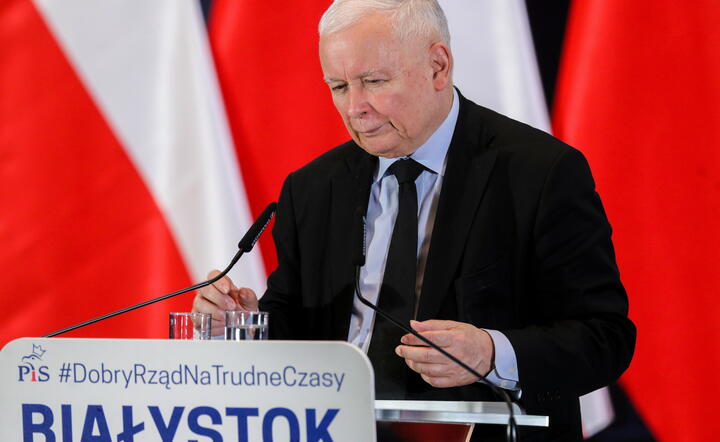 Jarosław Kaczyński w Białymstoku / autor: PAP