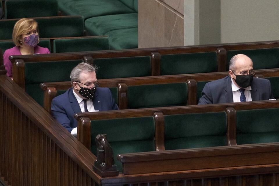 Ministrowie Zbigniew Rau i Piotr Gliński / autor: PAP/Mateusz Marek