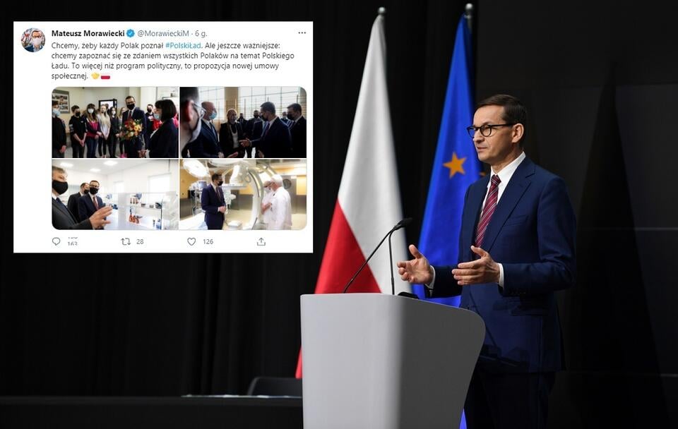 autor: PAP/Darek Delmanowicz; Twitter/Mateusz Morawiecki