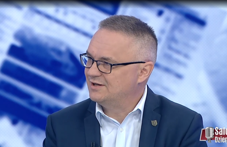 Piotr Gursztyn  / autor: "Salon Dziennikarski", screenshot TVP Info 