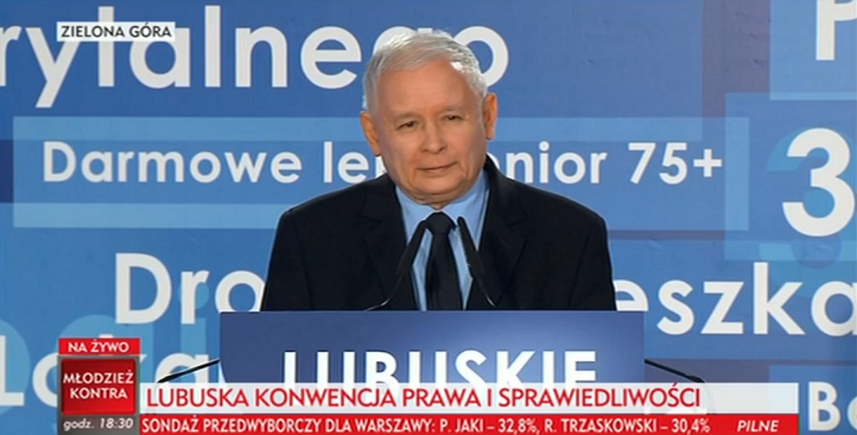 Prezes PiS Jarosław Kaczyński / autor: wPolityce.pl/TVP Info