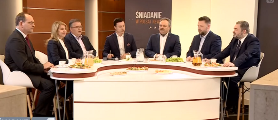 Śniadanie w Polsat News / autor: wPolityce.pl