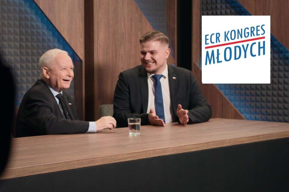 Jaroslaw Kaczyński i Szymon Stachowiak, prezes Stowarzyszenia NowaPL / autor: NowaPl.org