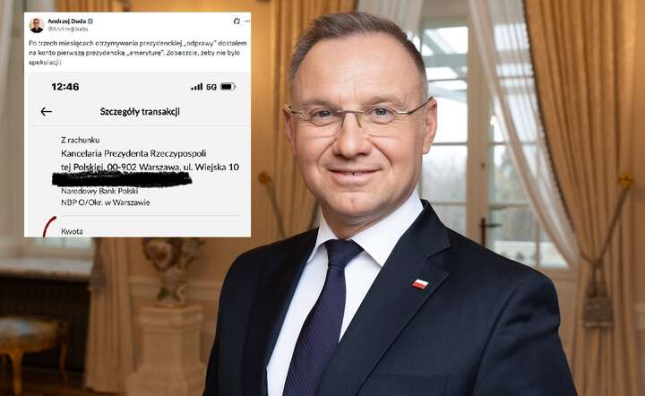 Były prezydent Andrzej Duda ujawnił, ile wynosi jego „prezydencka” emerytura / autor: Fratria / Andrzej Wiktor / X