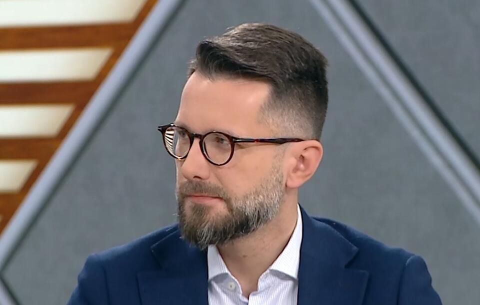 Radosław Fogiel w programie "Woronicza 17" / autor: Screenshot TVP Info