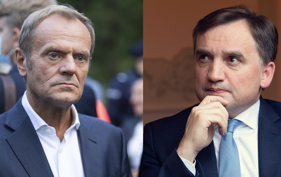 Donald Tusk, Zbigniew Ziobro / autor: Fratria