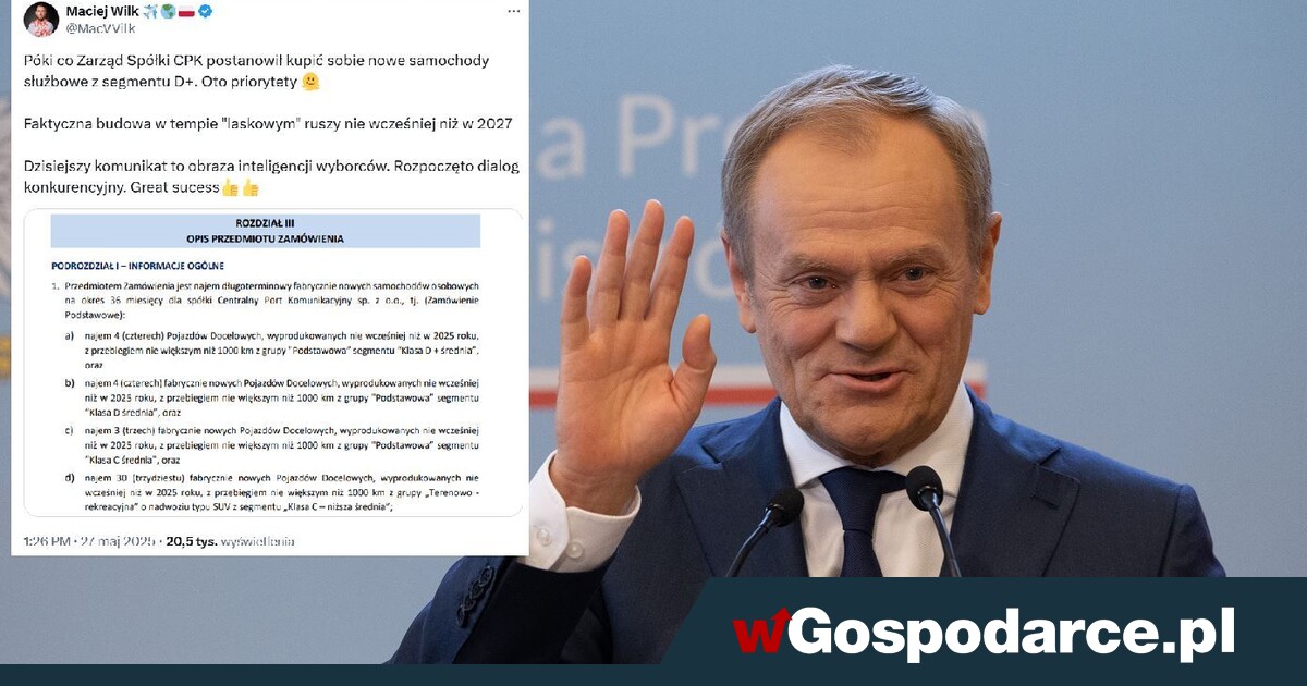 Falstart Tuska. Startuje z CPK... dwa lata przed terminem