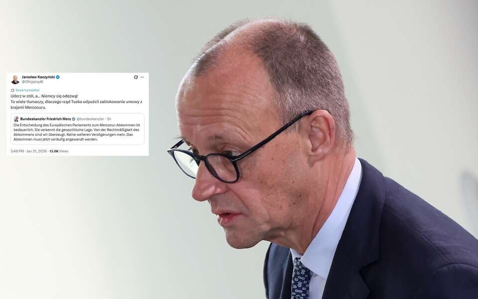 Mercosur do TSUE. Merz wściekły. Prezes PiS odpowiada