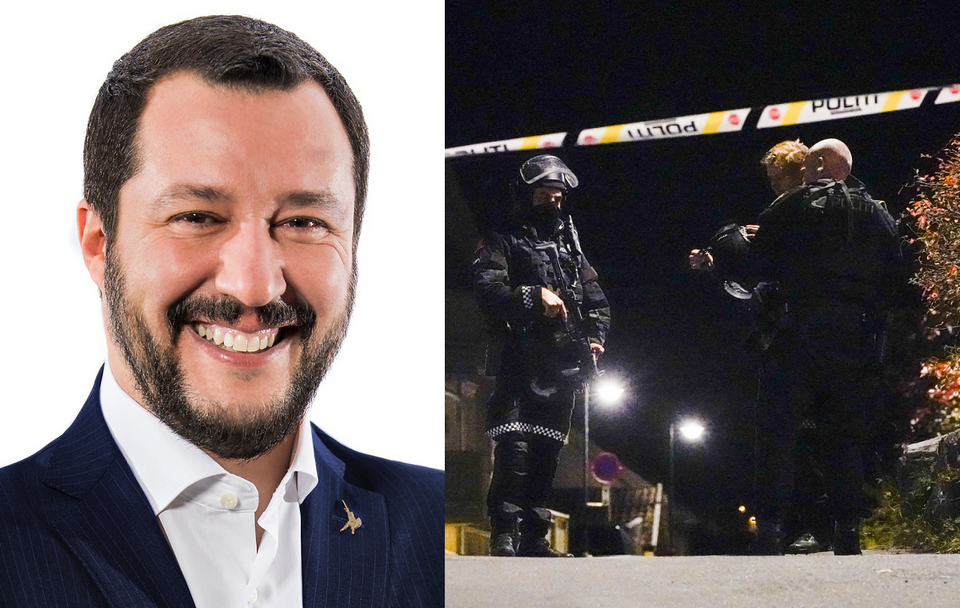 Matteo Salvini/Atak w Norwegii / autor: interno.gov.it/PAP/EPA