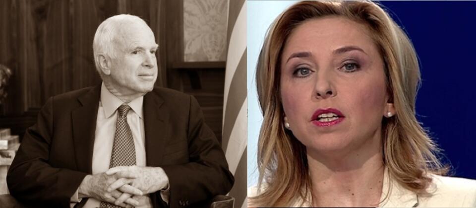 John McCain/Dominika Wielowieyska  / autor: PAP/EPA/screen TVP