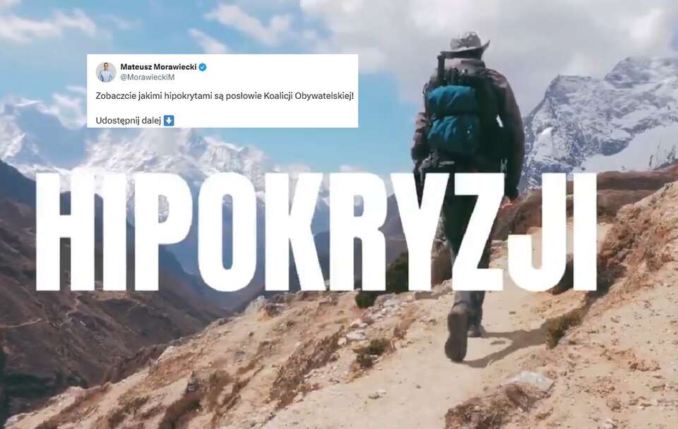 kadr ze spotu i wpis byłego premiera w serwisie X / autor: X/Mateusz Morawiecki