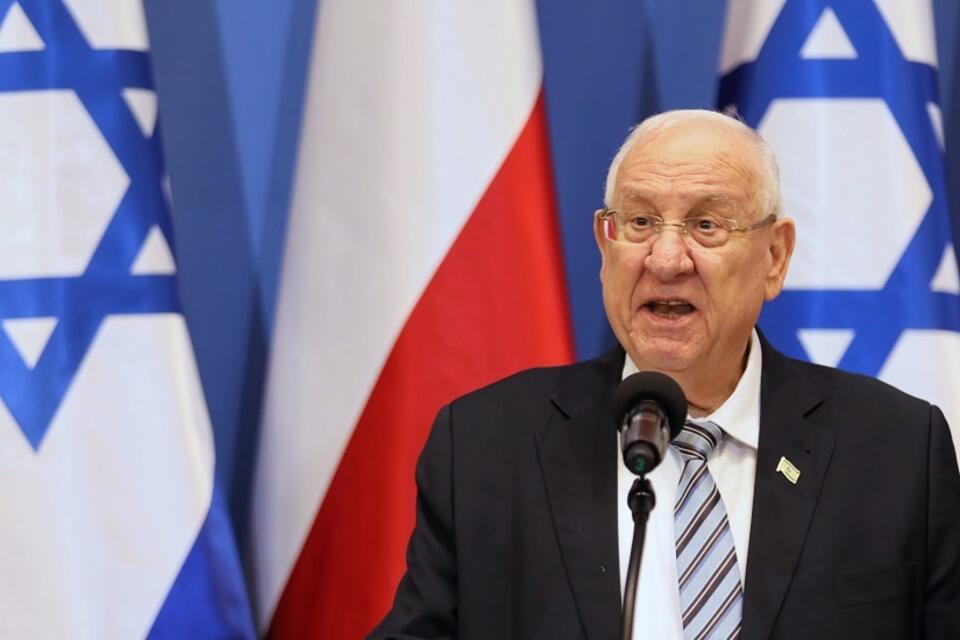 Prezydent Izraela Reuwen Riwlin / autor: PAP/Andrzej Grygiel