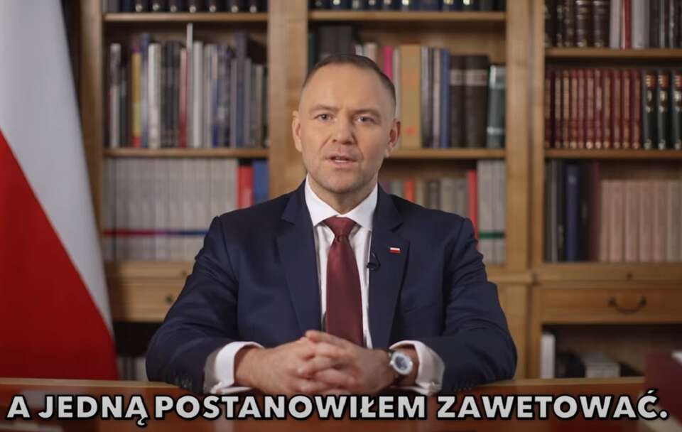 Prezydent Nawrocki przekazuje decyzje dot. kolejnych ustaw / autor: Kancelaria Prezydenta RP