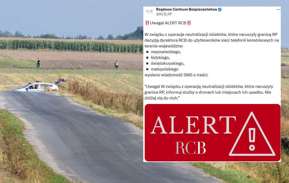 Alert RCB / autor: PAP/Marian Zubrzycki/X