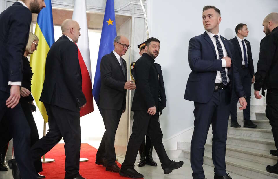 Włodzimierz Czarzasty spotkał się z Wołodymyrem Zełenskim / autor: PAP/Tomasz Gzell