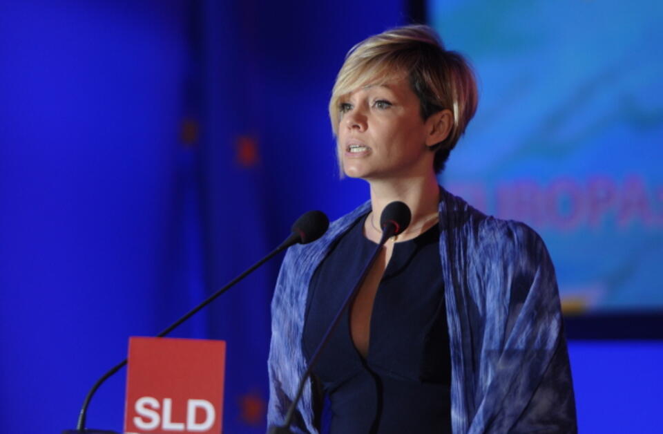 Kandydatka SLD, Weronika Marczuk. Fot. PAP/Grzegorz Jakubowski