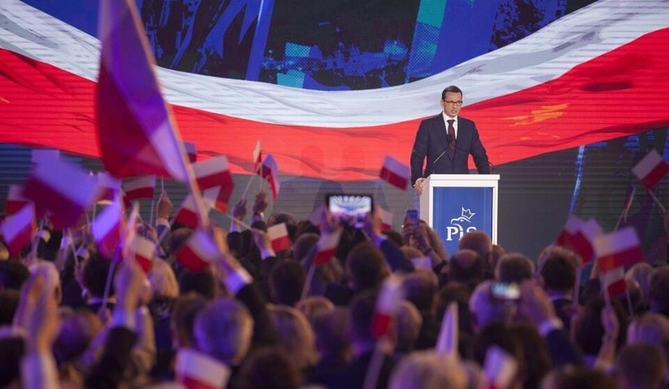 Premier Mateusz Morawiecki na konwencji PiS / autor: Fratria/Andrzej Wiktor