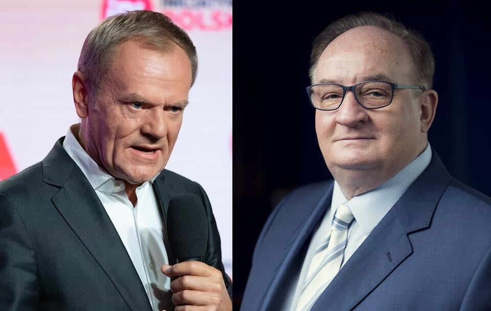 Donald Tusk vs. Jacek Saryusz-Wolski / autor: Fratria