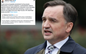 Zbigniew Ziobro odpowiada na wpis Żurka po bulwersującej decyzji sędziego z Sądu Rejonowego w Giżycku. / autor: Fratria