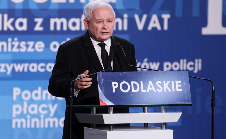 Jarosław Kaczyński/Białystok / autor: PAP/Artur Reszko