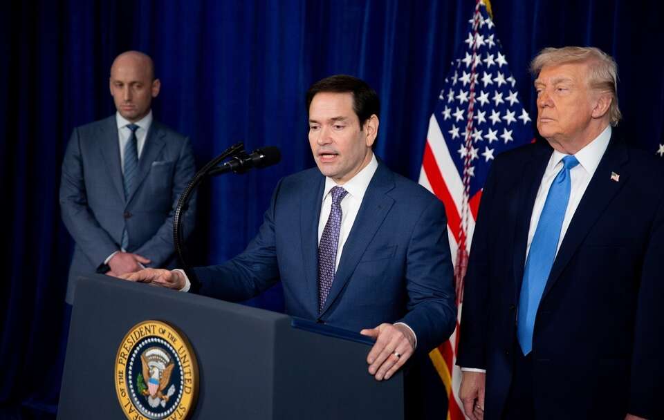 Marcio  Rubio zapowiedział, że kubański reżim może być kolejnym celem USA.  / autor: EPA/NICOLE COMBEAU / POOL Dostawca: PAP/EPA.