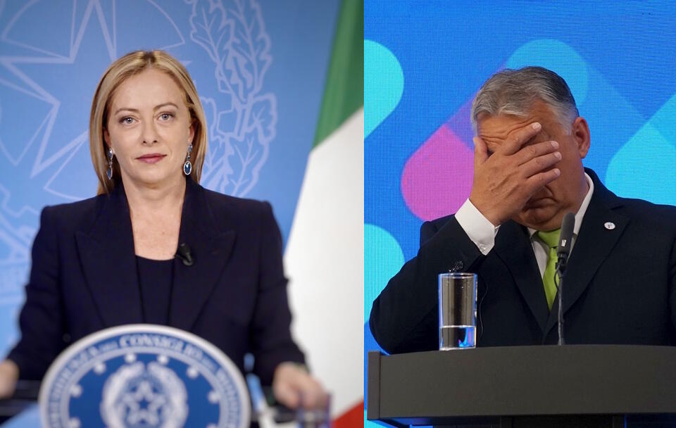 Giorgia Meloni, Viktor Orban / autor: Fratria/wikimedia.commons: Palazzo Chigi/https://creativecommons.org/licenses/by/3.0/