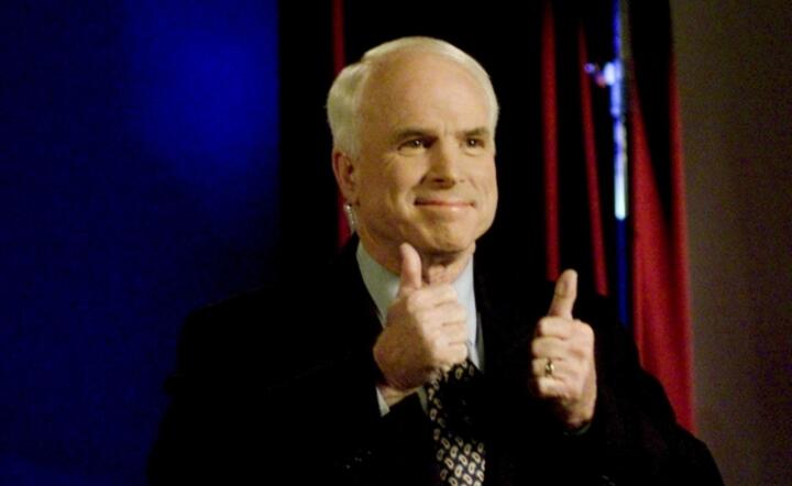 Senator John McCain jako republikański kandydat na prezydenta, rok 2008 / autor: fot. PAP/EPA/Stephen Savoia